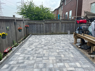Interlock Patio Installation